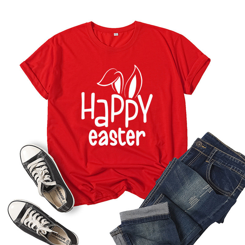 Oberteil mit „Happy Easter“-Print für Damen