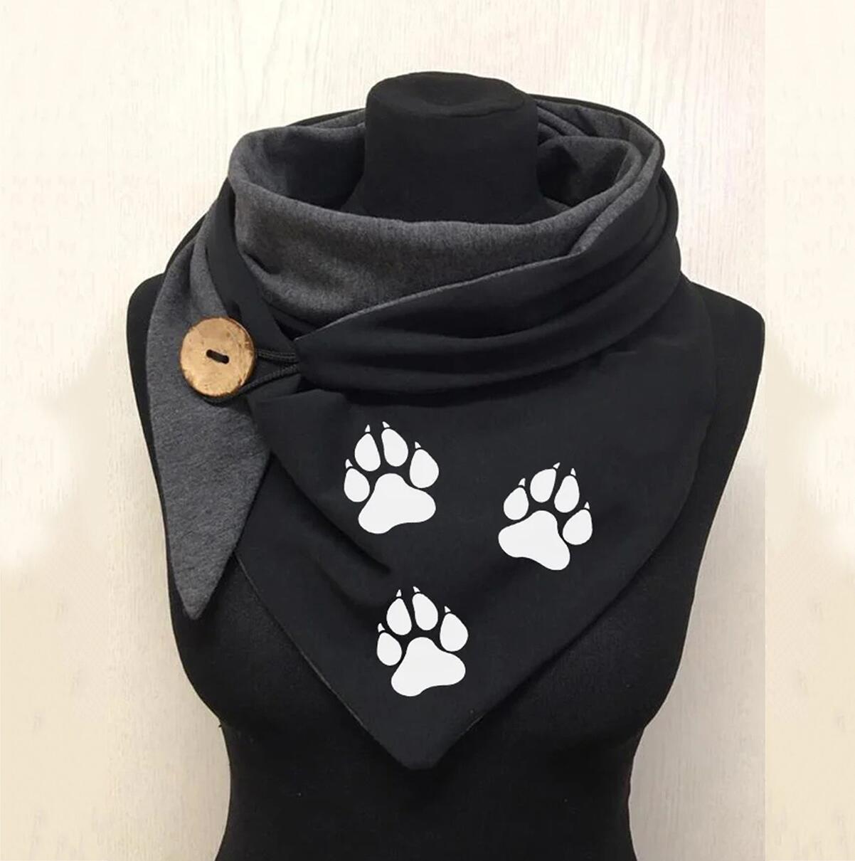 Ladies Cotton Thermal Button Bandana Scarf