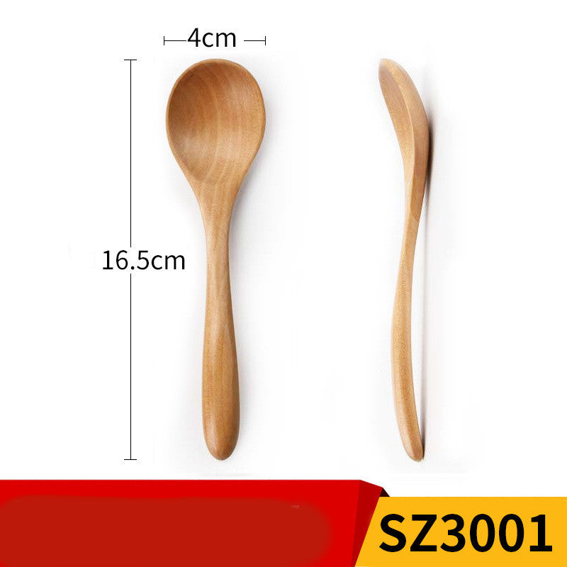 Fashionable Creative Wooden Spoon Dessert Honey Eating