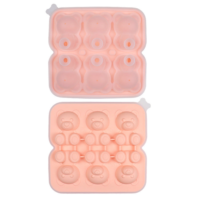 Bear Ice Cube Molded Silicone Ice Tray