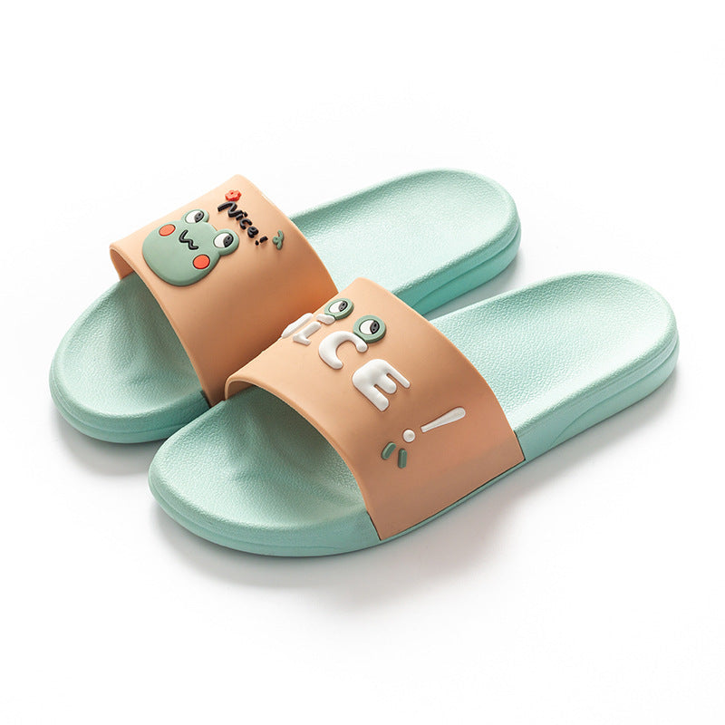 Female Summer Cartoon Bathroom House Slippers