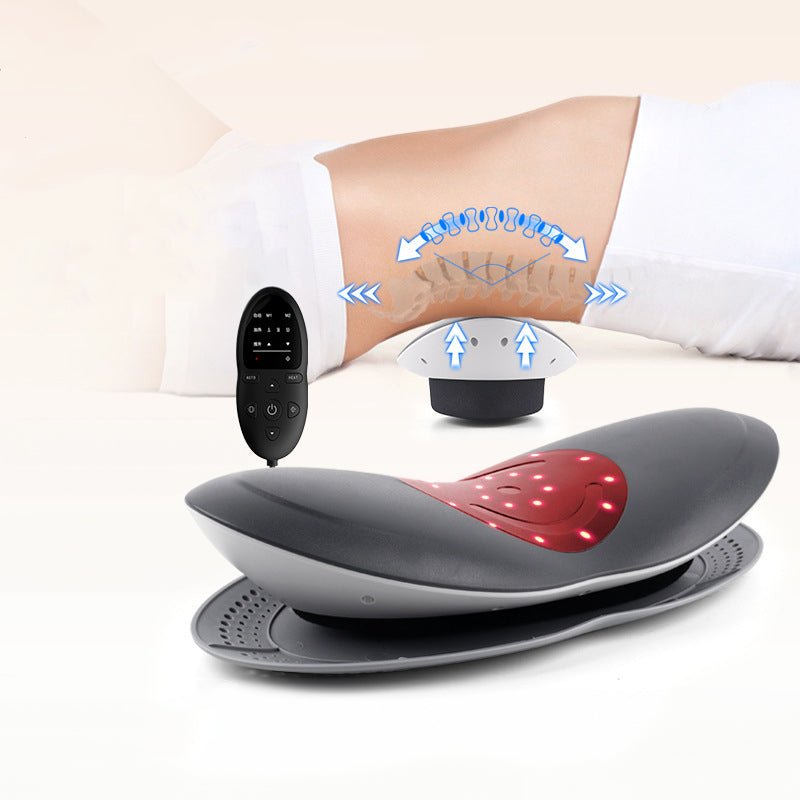 Waist Massager Lumbar Traction Inflatable Hot Compress Back  Stretcher Massage Air Pressure Reduce Relief Pain