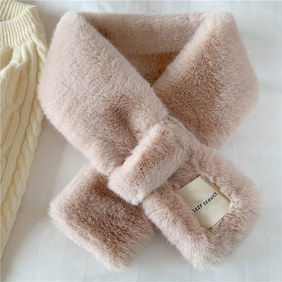 Winter Thicken Thermal Rabbit Fur Fake Collar Scarf