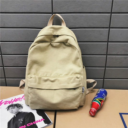 Solid Color Rucksack Outdoor Travel Backpack