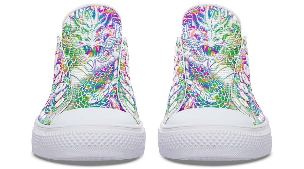 UrbanKicks Color Burst Fashion Print Couple Low-Top Canvas Shoes