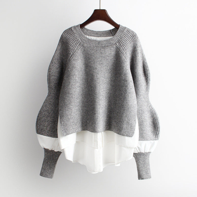 Women's Sweater Two-Piece Knitted Top