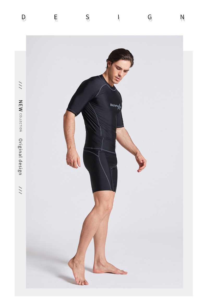 Quick-drying Half Sleeve Suit Swimsuit Snorkeling Surfing Wetsuit Suit