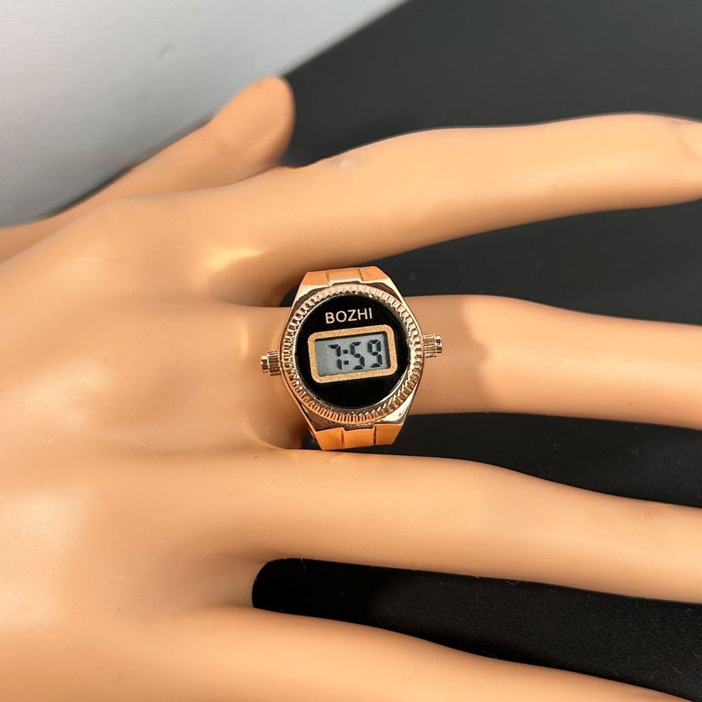 Damenmode Elektronische Uhr Mini Ring Uhr