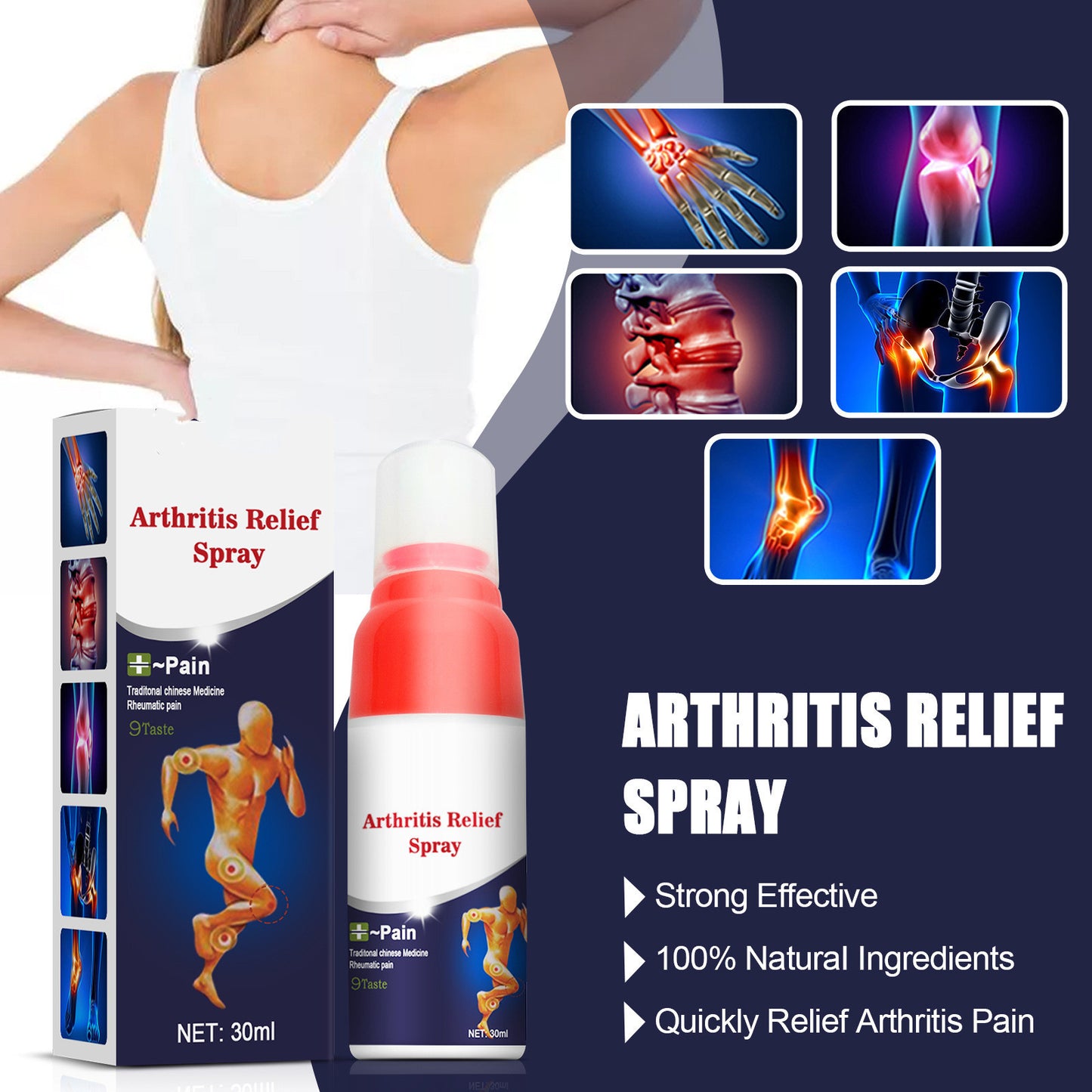 Lumbar Leg Joint Discomfort Relief Spray Joint Cold Compress Lotion