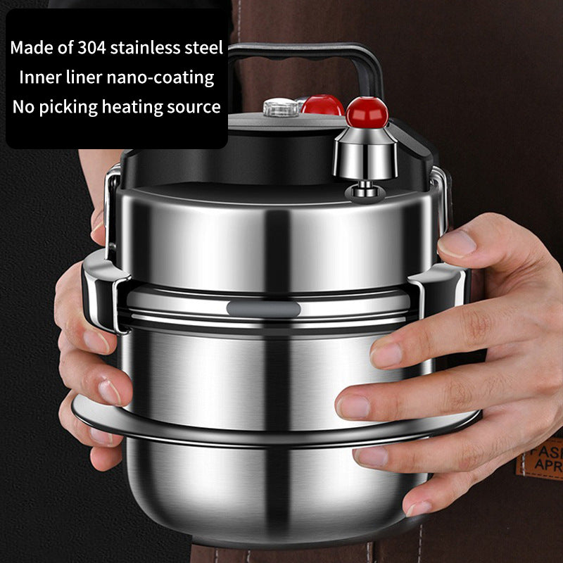 304 stainless steel pressure cooker outdoor portable micro pressure cooker kitchen mini pressure cooker