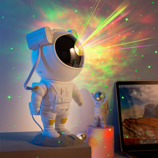 Kreative Astronaut Galaxy Starry Sky Projektor Nachtlicht USB Atmosphäre Schlafzimmer Tisch Lampe