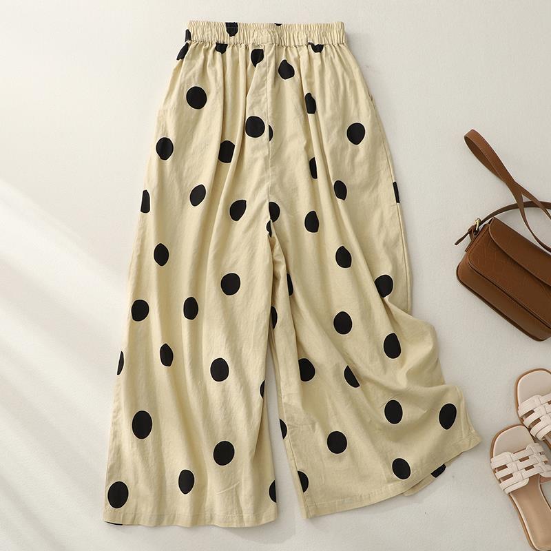 Retro Linen Casual Pants Women