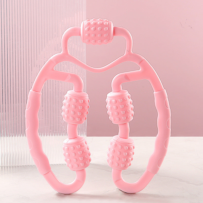 Ring Clamp Calf Massager Relax Leg Manicure Roller Roller Stick Yoga Five Wheel Massager Ring Leg Clamp