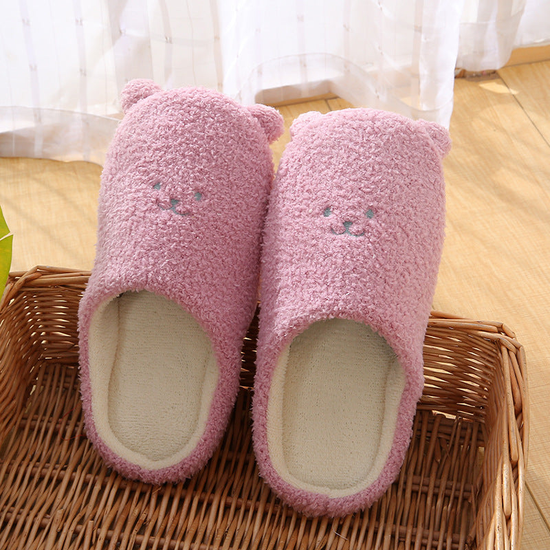 CoupleCozy: Winter warm cotton slippers designed for couples' comfort.