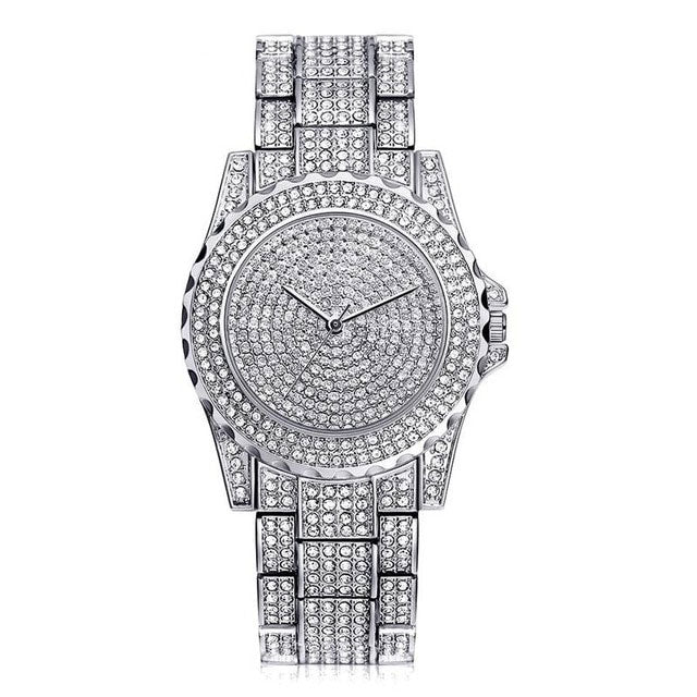 Women Quartz Watch Casual Ladies Watch Female Quartz Gold Watch Crystal Diamond For Women Clock