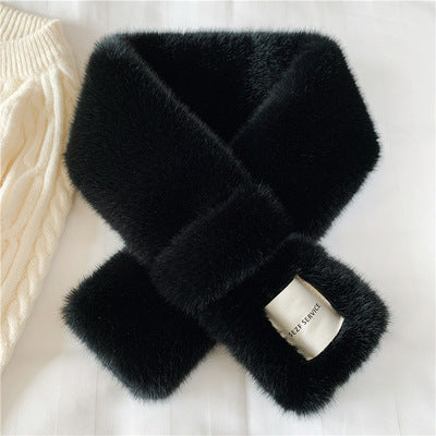 Winter Thicken Thermal Rabbit Fur Fake Collar Scarf