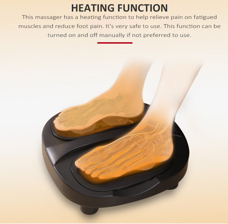 Built in Infrared Heat Function Shiatsu Heated Electric Kneading Foot Massager Machine for Planter Fasciitis