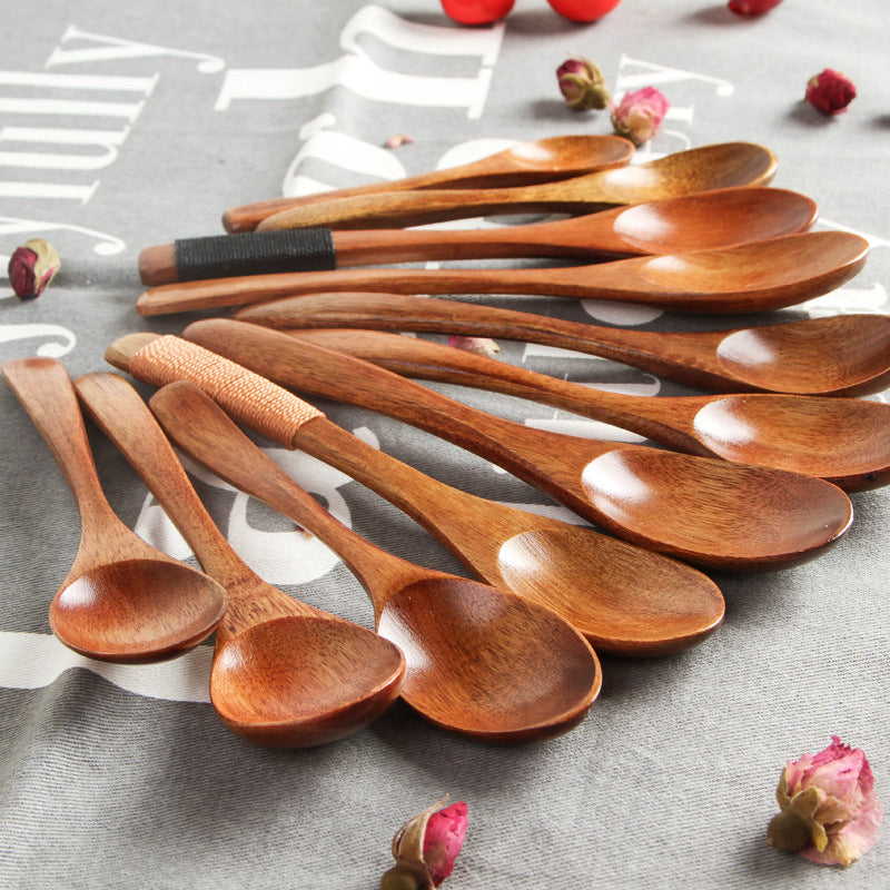 Fashionable Creative Wooden Spoon Dessert Honey Eating