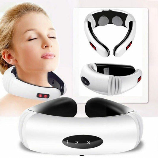 Electric Pulse Back and Neck  Infrared Heating Pain Relief Health Care Relaxation Intelligent Massager