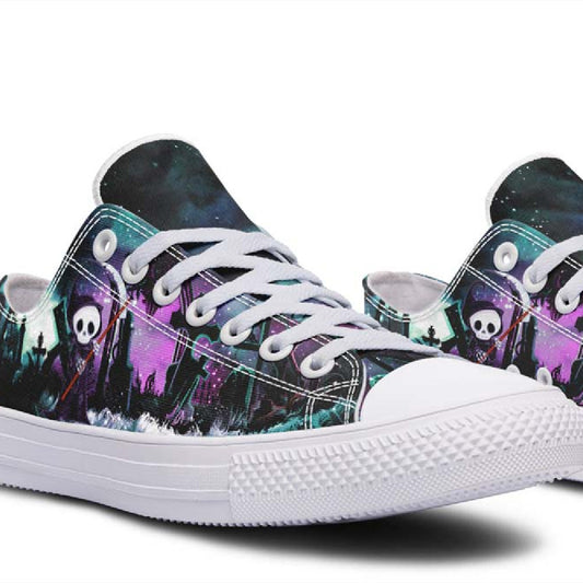 UrbanKicks Hollow Fashion Printed Couple High Top Canvas Shoes