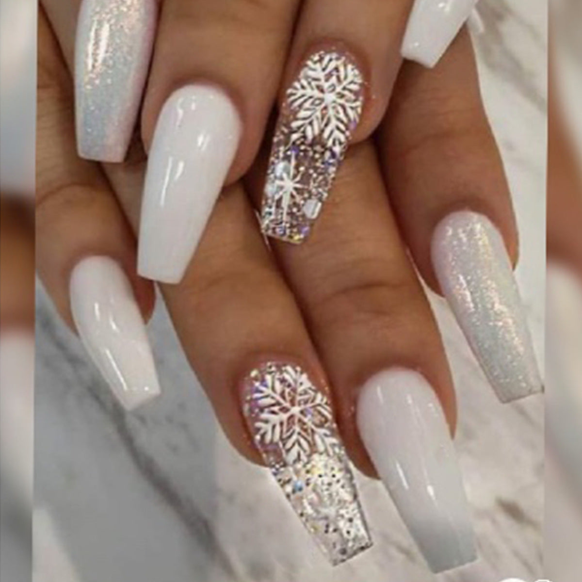 Eis Glitter Kurze Ballett Außenhandel Abschnitt Trägt Nail Art