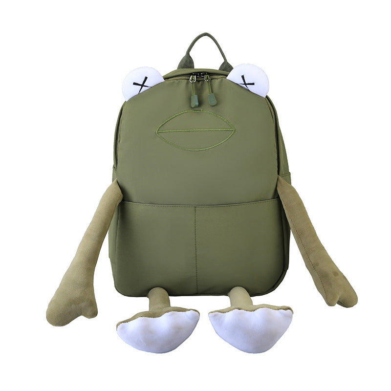 Personalized Wild Backpack Tide Frog Doll Backpack