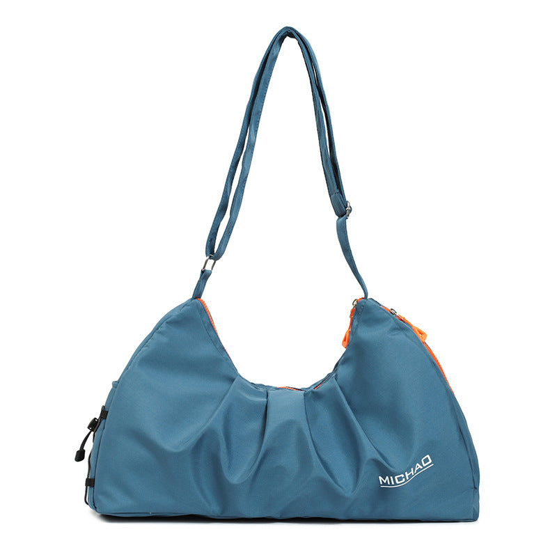 LuxeAura: The Fashionable Gym Bag with Dry-Wet Separation and Shoe Compartment, your stylish companion for sports and fitness.