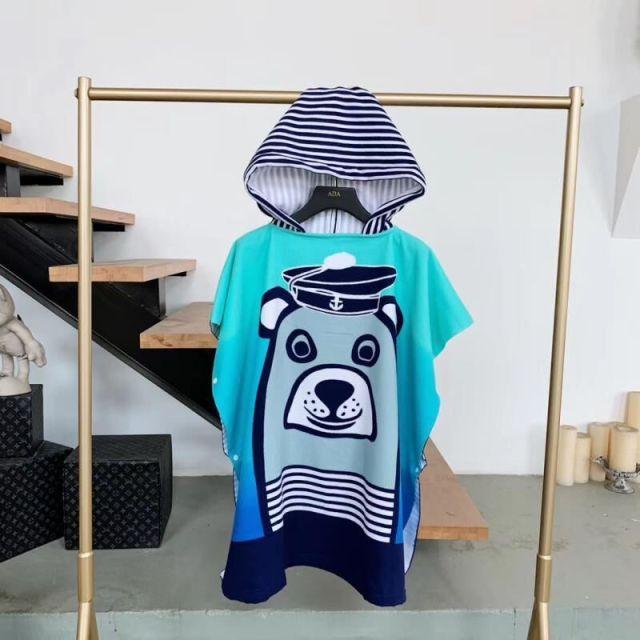 Hooded Bathrobe Cloak For Boys And Girls