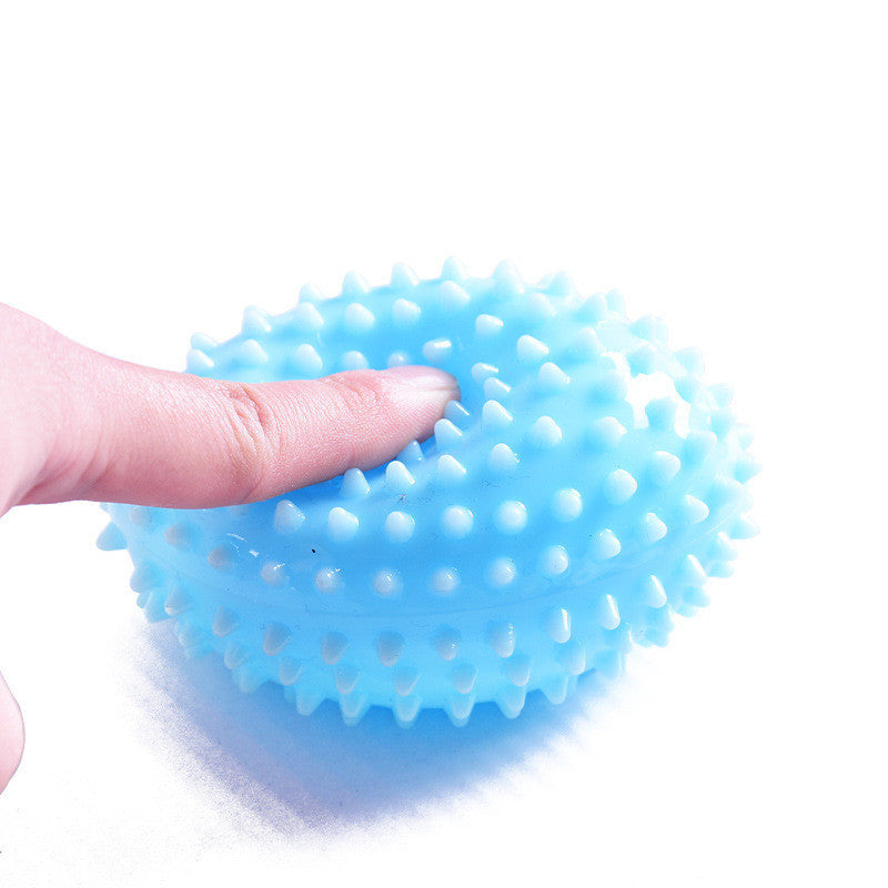 Tpr Hand Massage Spike Ball With Fall-Proof Rope