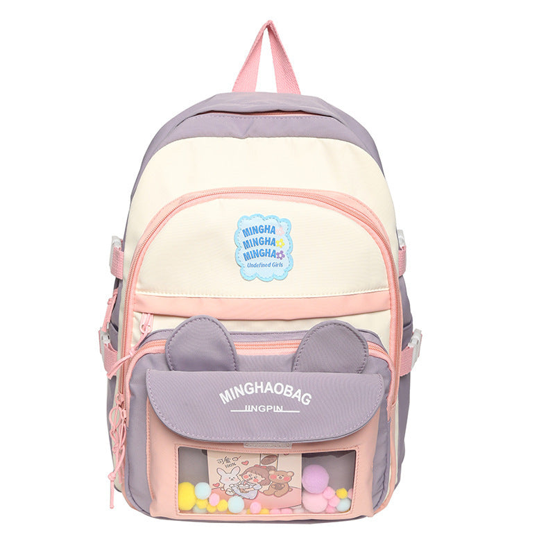 Cute Backpack One Shoulder Large-capacity Backpack