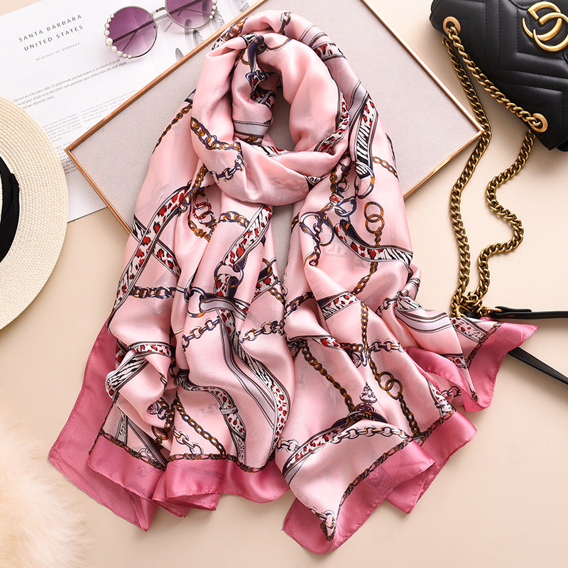 Silk like warm scarf