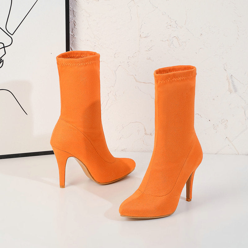 DocStride's SockChic High Heel Mid-Boots