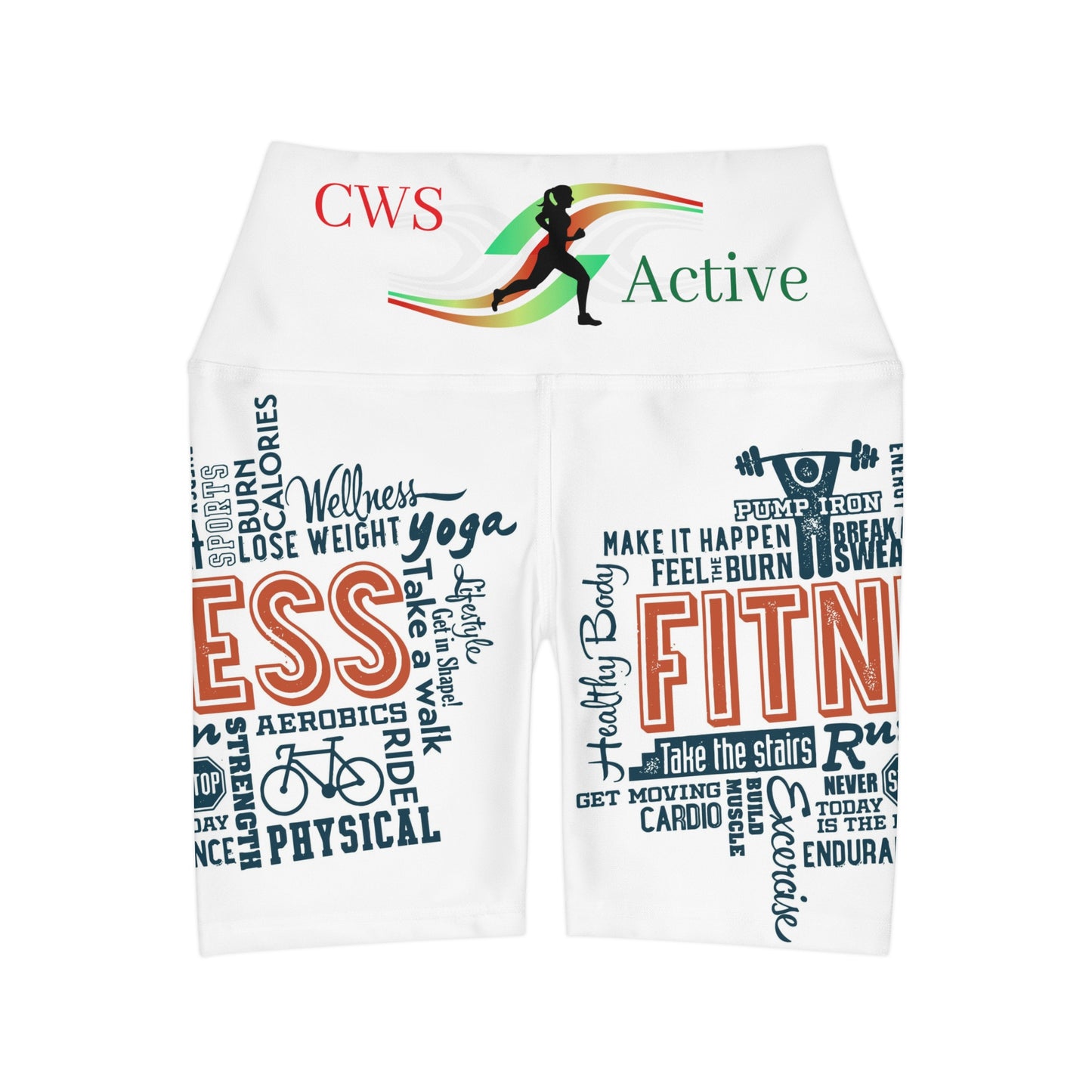 CWS Active High Waisted Yoga Shorts By Cozy Winter Store