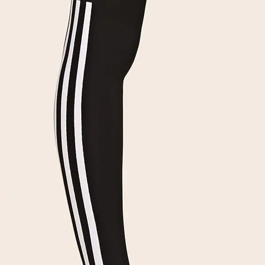 Fashionable white pull-down ladies yoga sports leggings