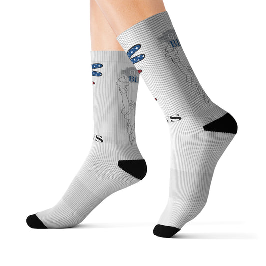 CWS Patriot Sublimation Socks By Cozy Winter Store ( ships within USA only)