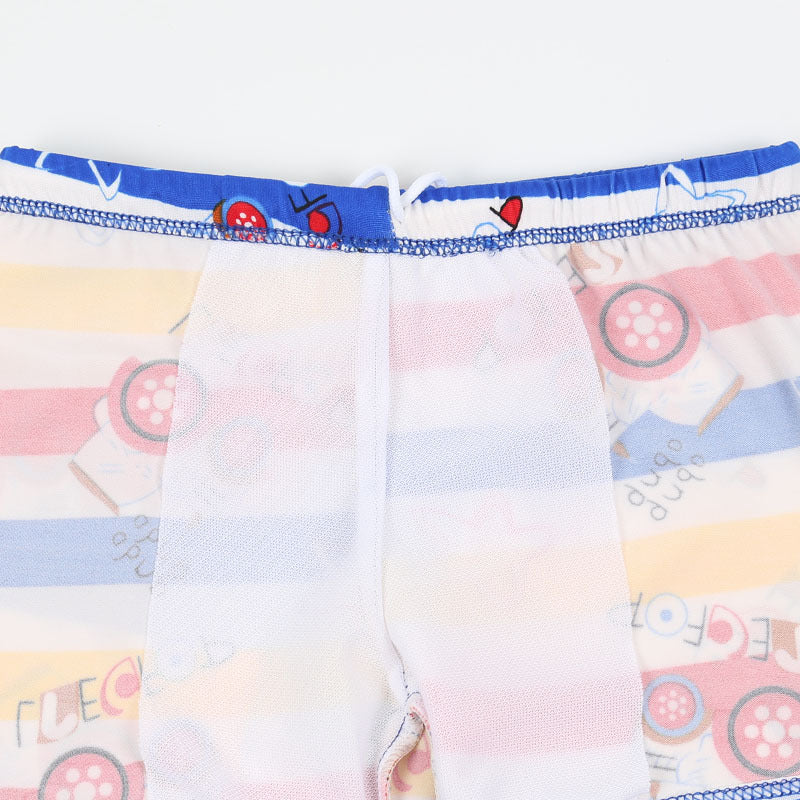 Summer Children's Cute Cartoon Beach Pants Swimming Cap Suit