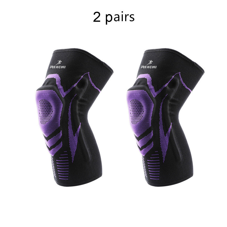 Outdoor fitness silicone sports knee pads