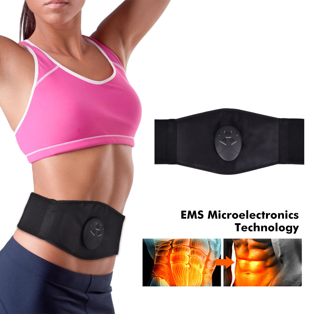 Intelligent Abdominal Apparatus Massage PU Leather Belt Fitness Apparatus