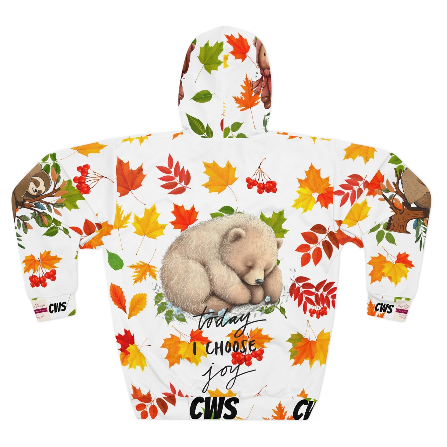 CWS Autumn Bear Unisex Pullover Hoodie By Cozy Winter Store