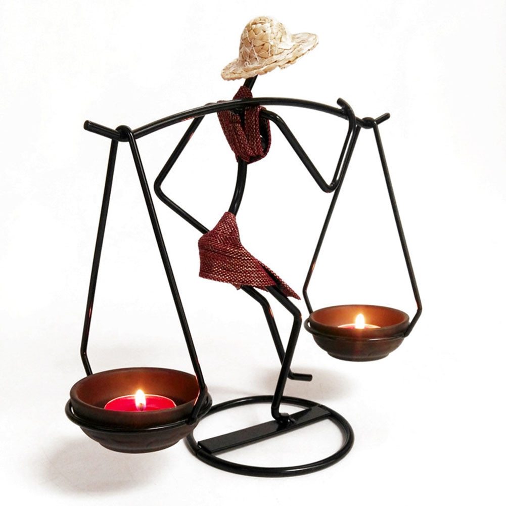 Candle Holder Romantic Candle Holder Carrying Girl Decoration