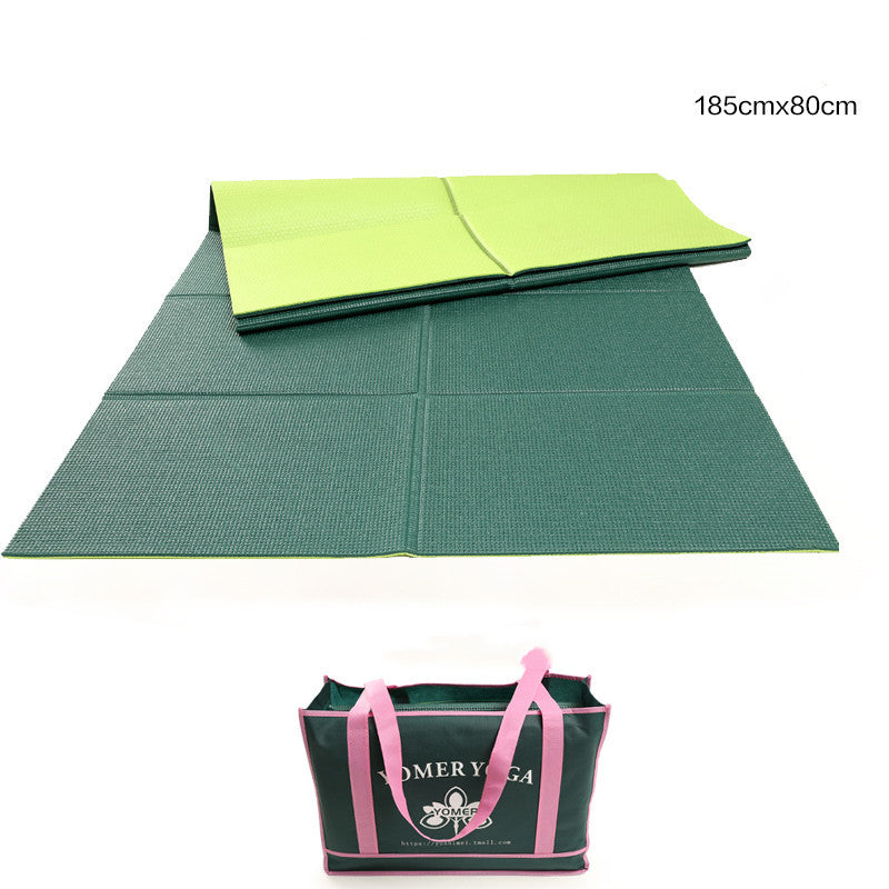 Foldable and portable yoga mat