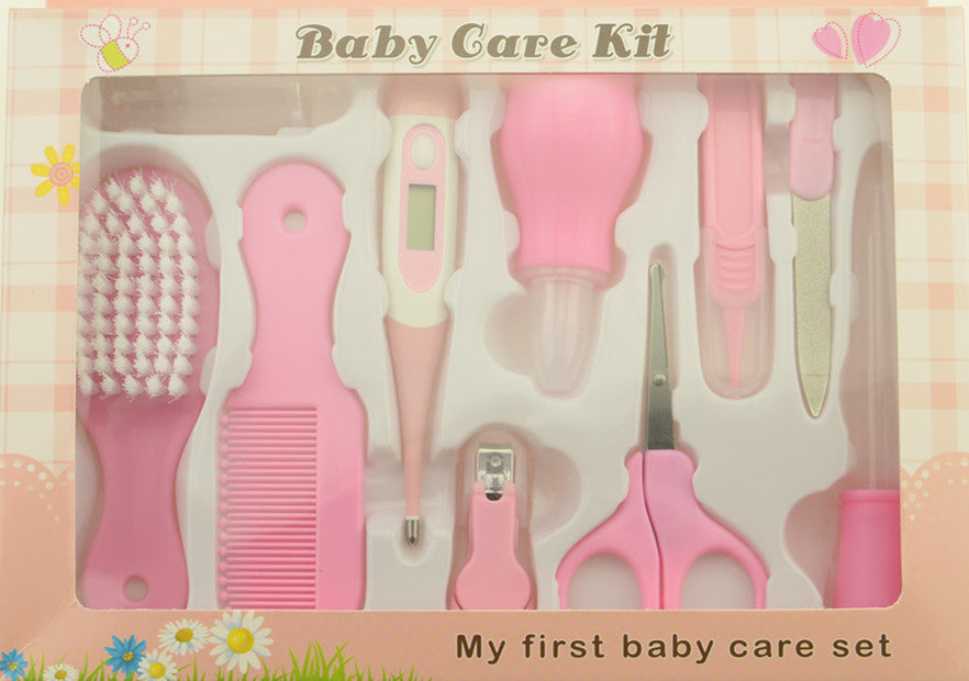 Thermometer für Mutter und Kind, Fütterung, Nasenpflege, 10-teiliges Set, Maniküre- und Nagelknipser-Set für Babys