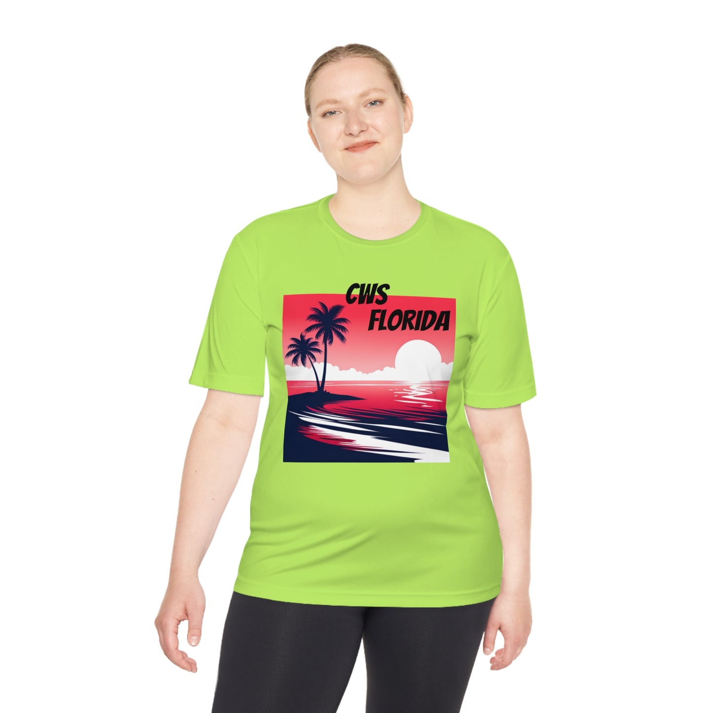 CWS Florida Sunset Unisex Moisture Wicking Tee By Cozy Winter Store (ships within USA only)