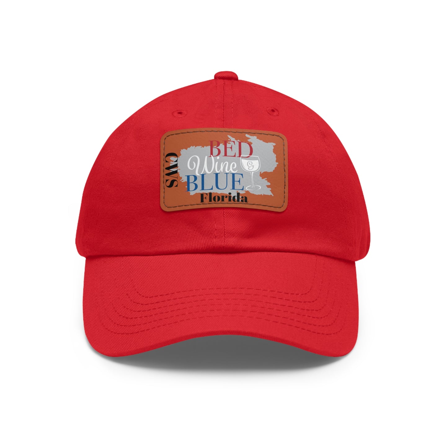 CWS Florida Dad Hat with Leather Patch By Cozy Winter Store (ships within USA only)