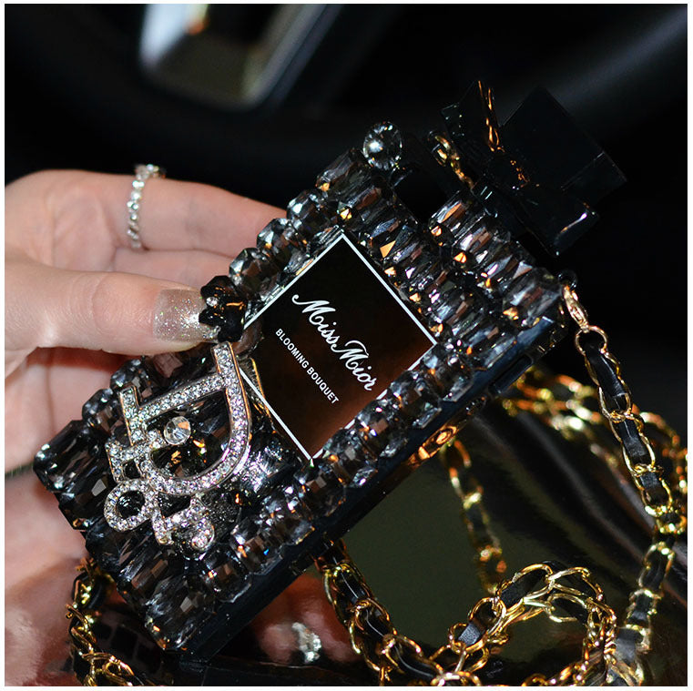 Essence Elysium: Perfume Bottle Bow Phone Case.