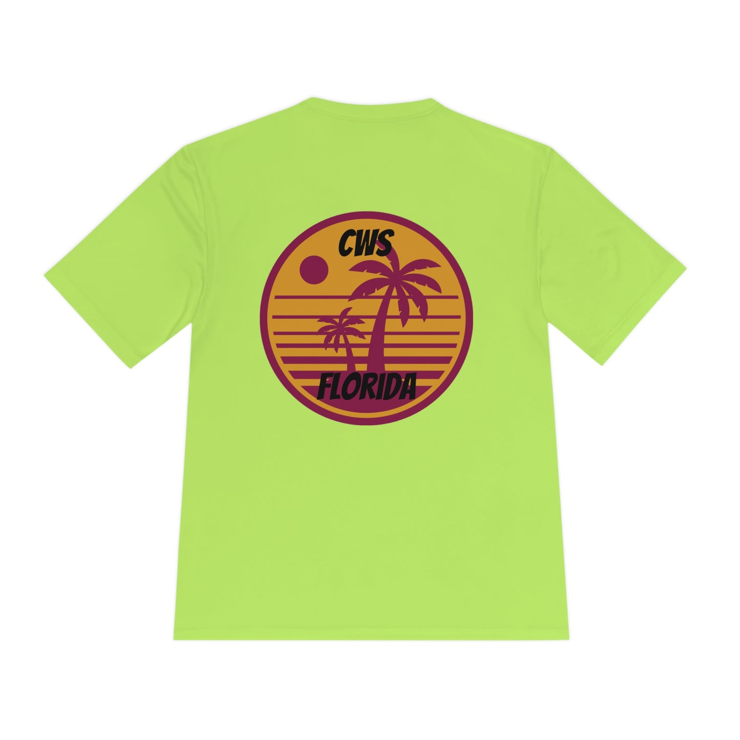 CWS Florida Sunset Unisex Moisture Wicking Tee By Cozy Winter Store (ships within USA only)