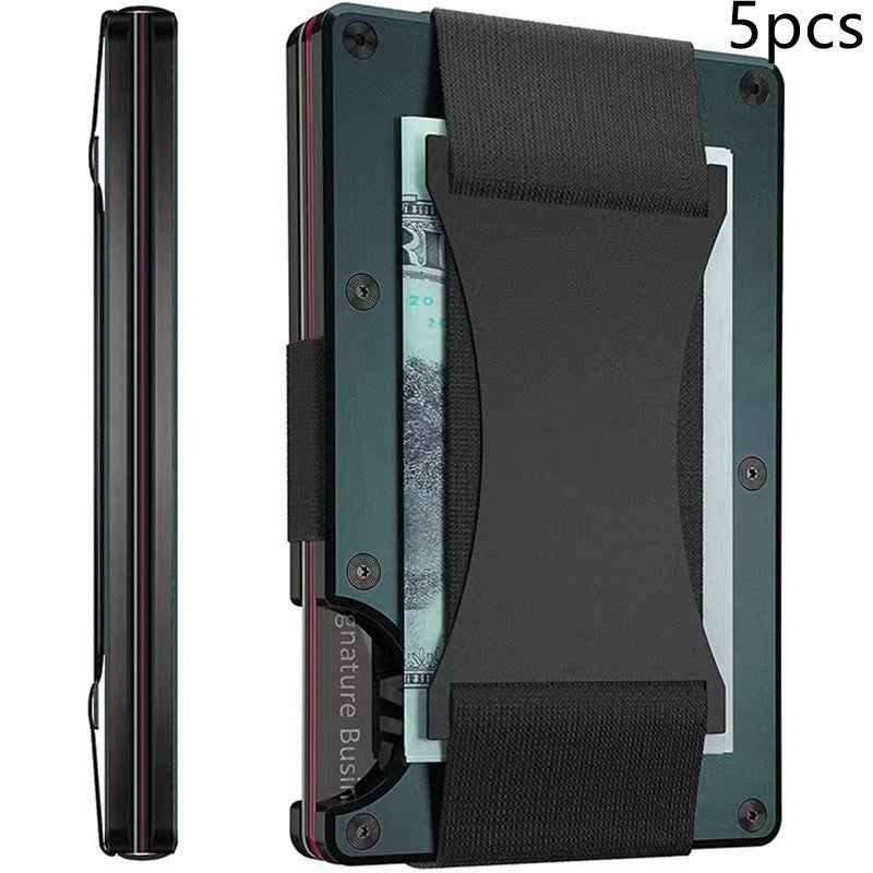 New Metal Card Bag Carbon Fiber Wallet Wallet RFID Anti-theft Swiping Blocking Technology