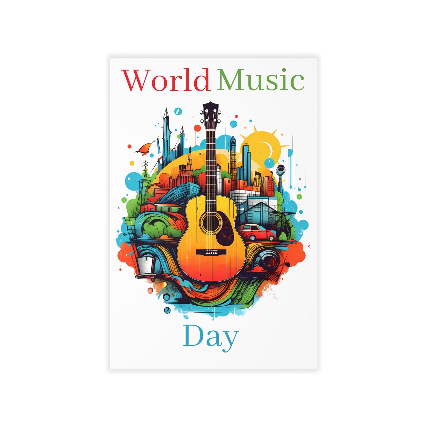 CWS Celebrations World Music Day Wall Decals