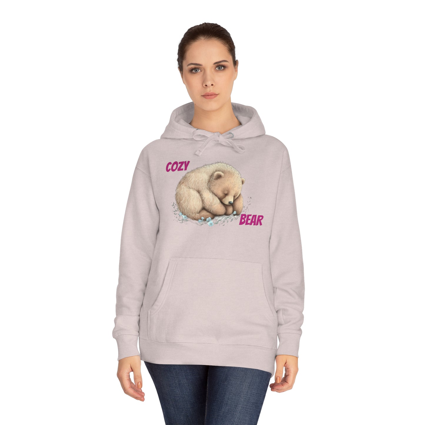 CWS Cozy Bear Unisex Fleece Hoodie By Cozy Winter Store