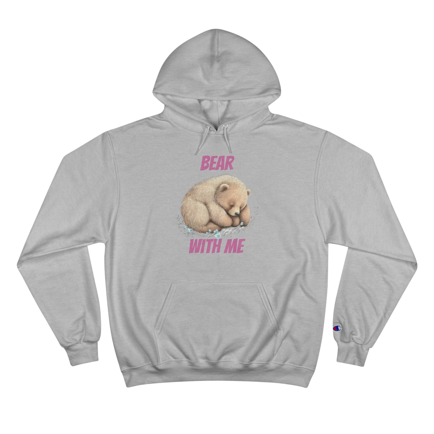 CWS Cozy Hoodie " Bear With Me" Champion Hoodie By Cozy Winter Store